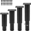 Patas ajustables metal para muebles 3-5pulg set 4