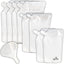 Set envases viaje reutilizables transparentes para alcohol