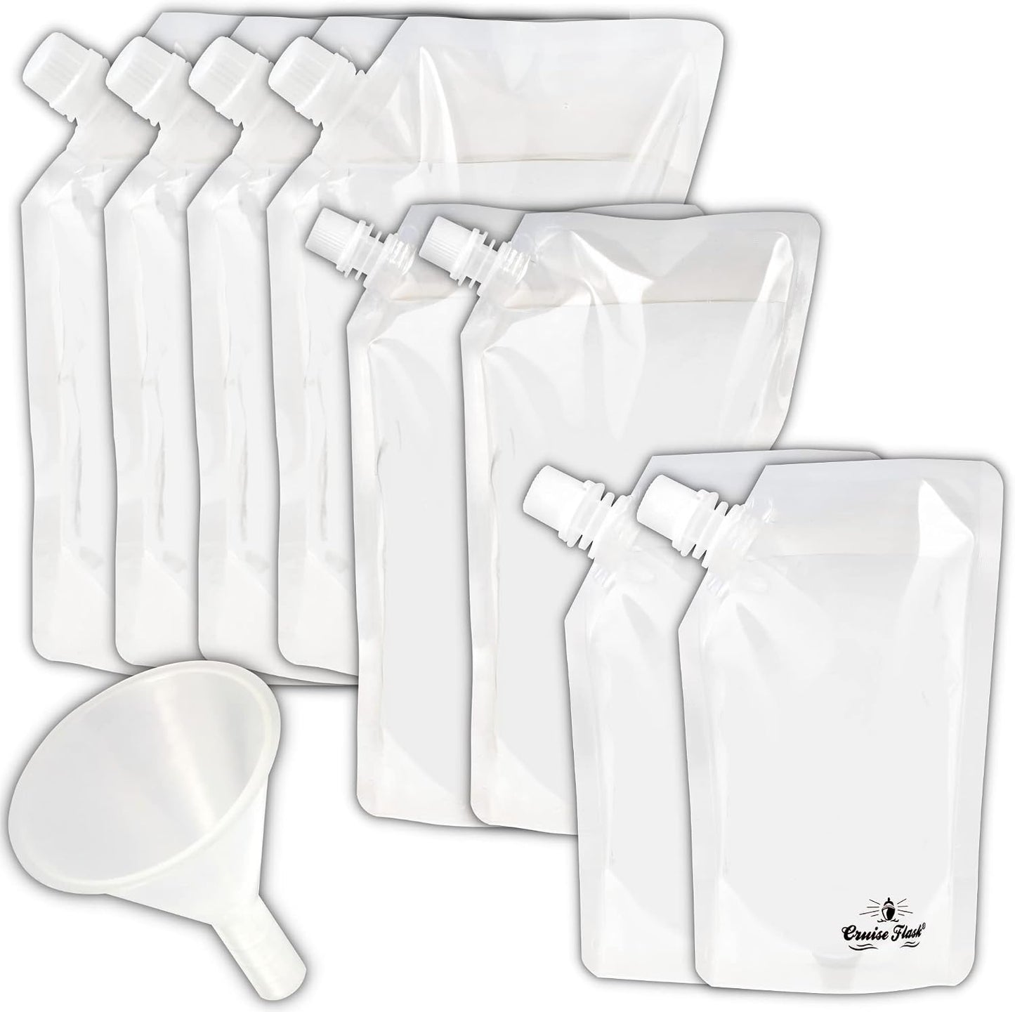 Set envases viaje reutilizables transparentes para alcohol