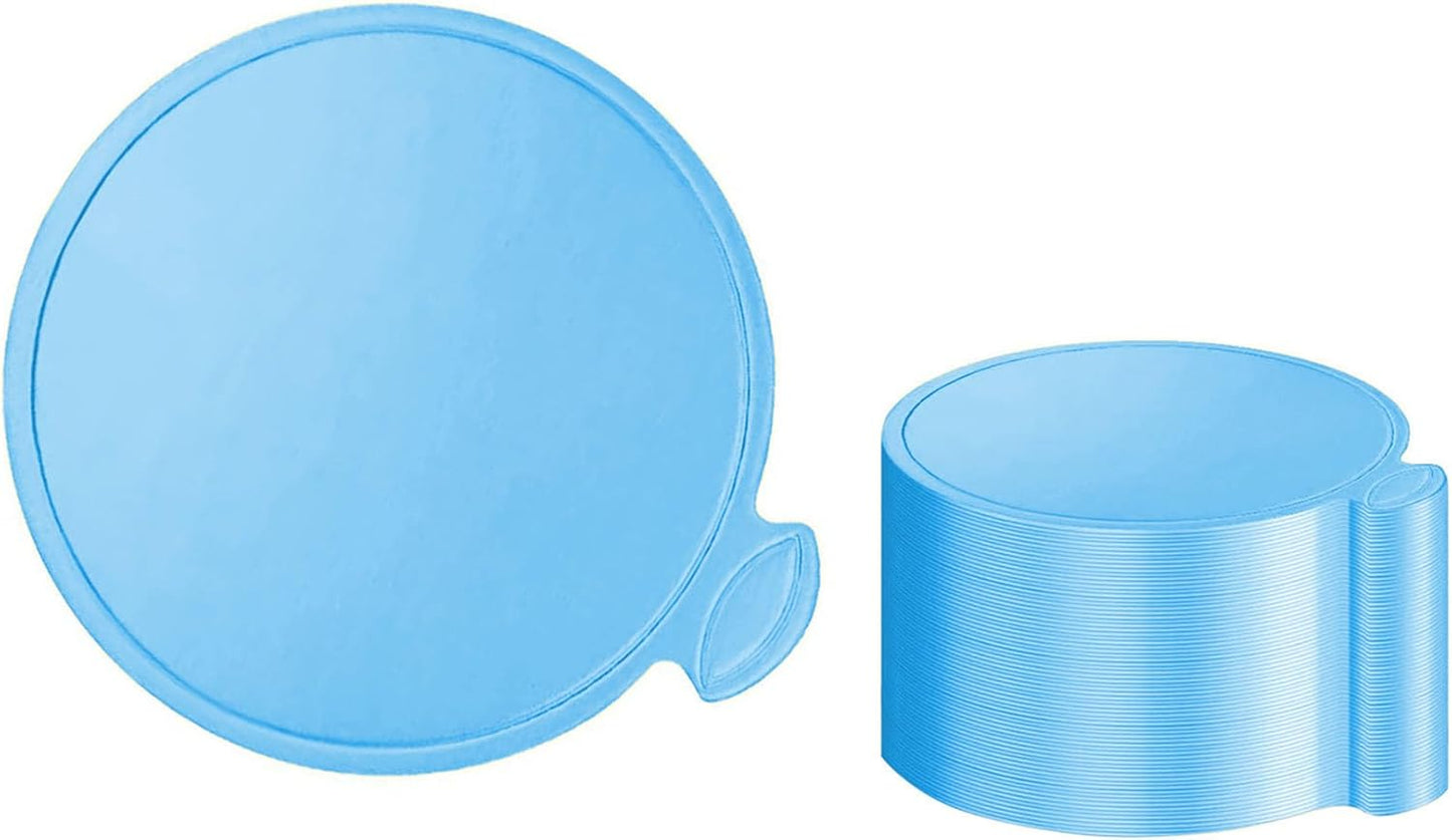 Mini tableros tartas 3.15pulg 50uds redondos azul