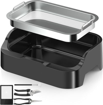 Bandeja recortar pantalla 150micr con tijeras cepillo lupa