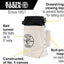 Bolsa herramientas con cierre superior 5x10x9"