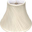 Pantalla lámpara plisada trenzada blanca 7x16x12pulg beige