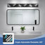 Luces LED baño acrílica negra 6000K 41" rotación