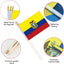 25 Banderas Ecuador en Palo 5x8"