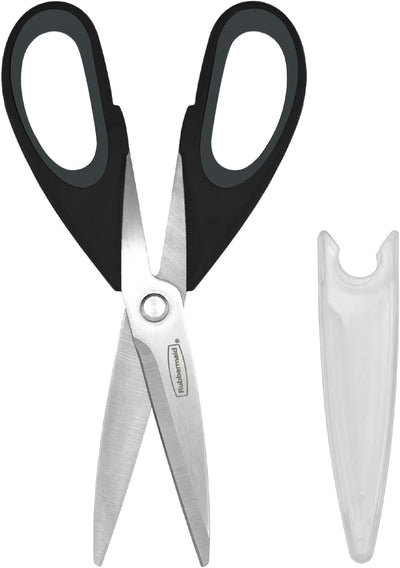 Tijeras de cocina multiusos Rubbermaid de acero inoxidable con funda