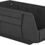 Contenedor plástico apilable colgante 11x5.5x5" negro
