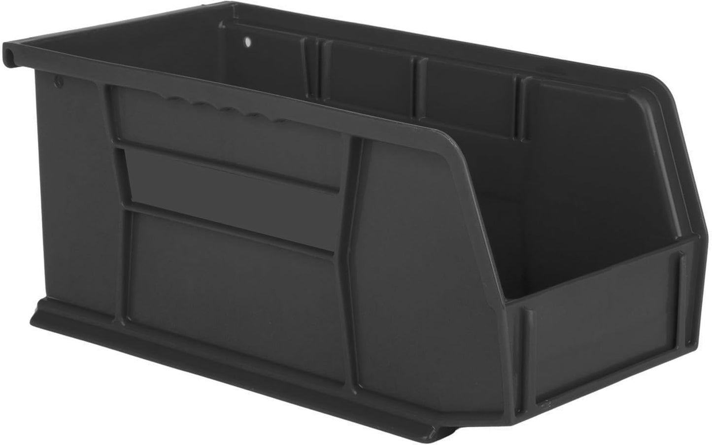 Contenedor plástico apilable colgante 11x5.5x5" negro