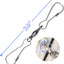 10 Clips Manga Viento Giratorio 3pulg Inox Antienvoltura