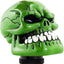 Pomo palanca cambios manual forma calavera verde