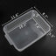 Bandejas plástico transparente rectangulares 6 Pzas