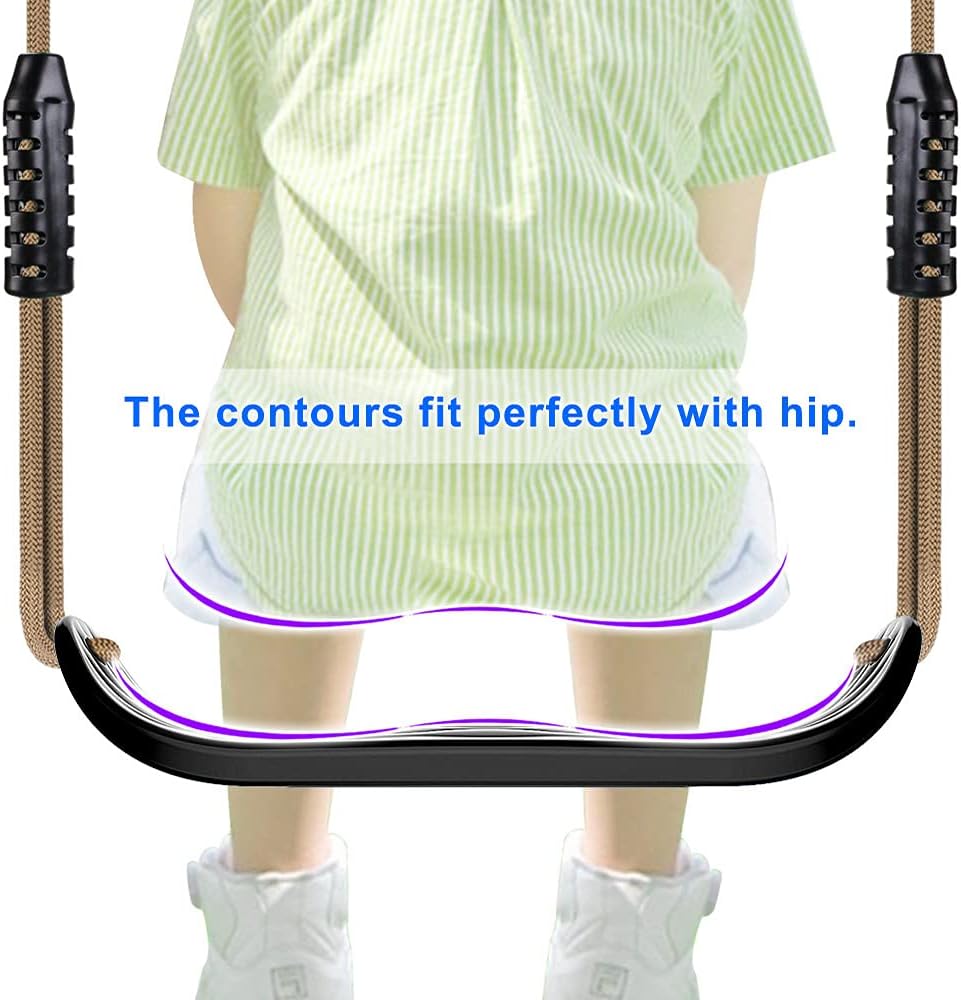 Asiento columpio plástico antiderrap cuerda ajustable