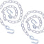 Cadena seguridad acero grado 30 1/4x48" ganchos 5000lb 2uds