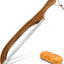 Cuchillo rebanador pan madera dentado cocina