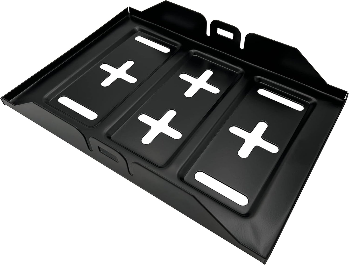 Bandeja montaje batería metal para motor vehículo negro
