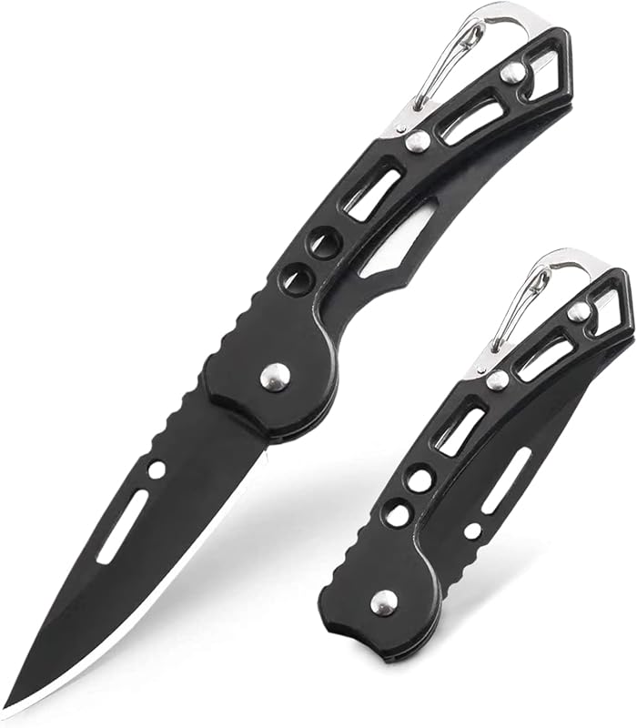 Cuchillo plegable llavero acero inox para hombres y mujeres