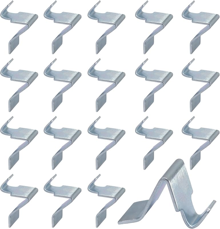 18 Clips Metal para Estantes Ajustables de Gabinete