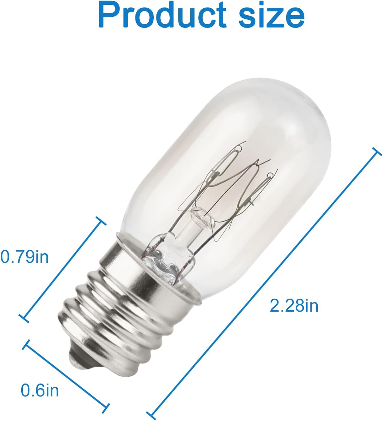 2 Bombillas Microondas E17 T7 110-130V 25W Comp GE