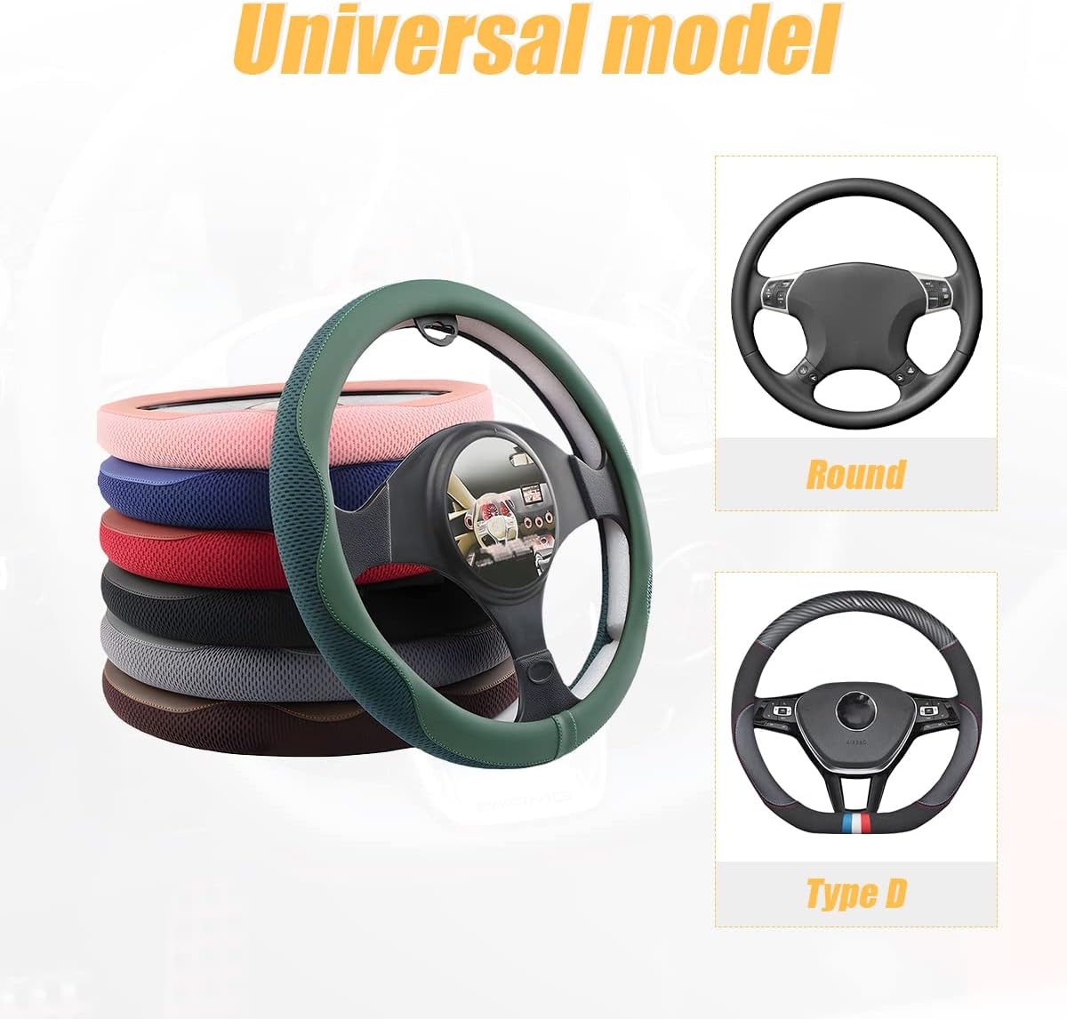 Funda volante microfibra transpirable 15" universal