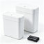 2 Basureros Baño Plástico 3gal/12L y 2.7gal/10L Tapa