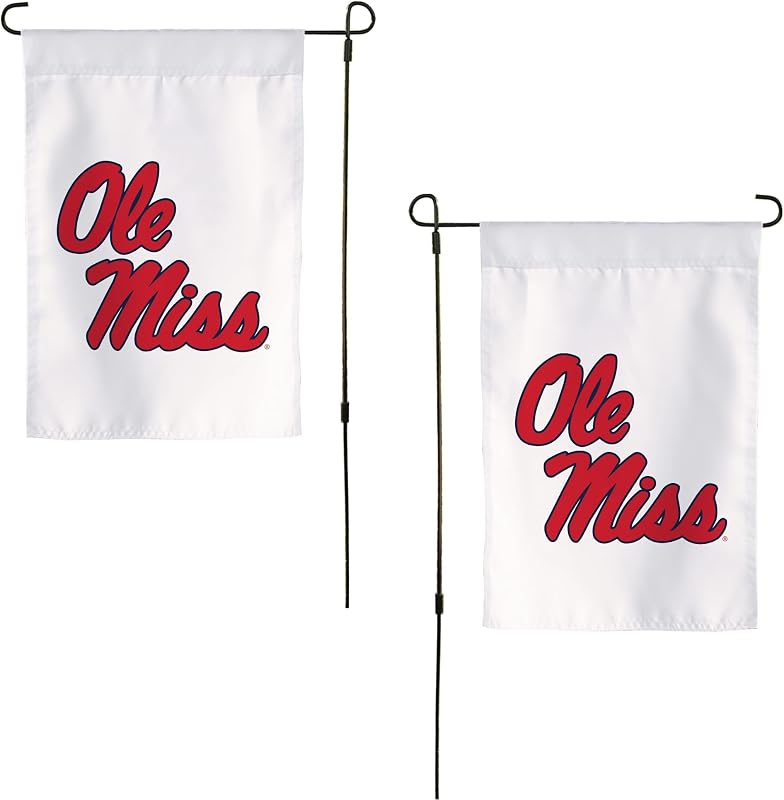 Bandera jardín Ole Miss Rebels 19x12pulg