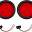 2 Pzas Luces Traseras LED 4" para Remolque 3en1