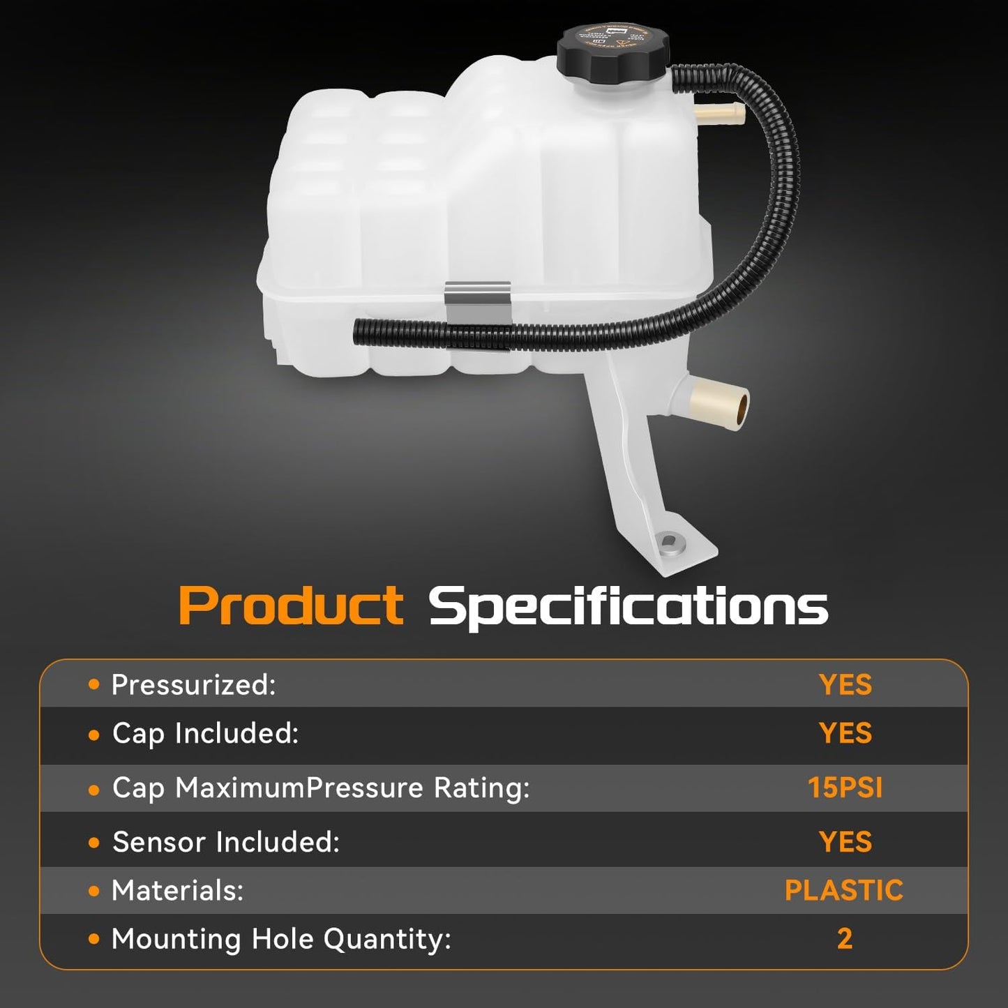 Tanque refrigerante motor con sensor Chevy Silverado 99-07