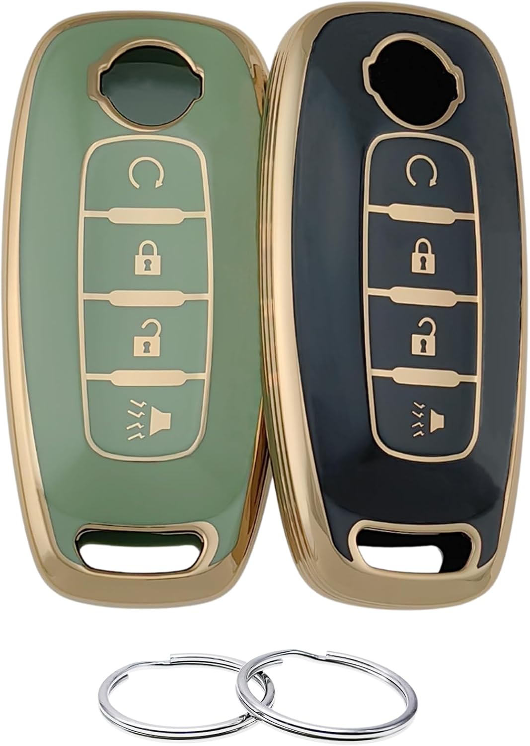 Funda llavero TPU comp Nissan Pathfinder Rogue Kicks negro