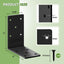 Soporte esquina 90 grados 5x5pulg para madera y muebles 4