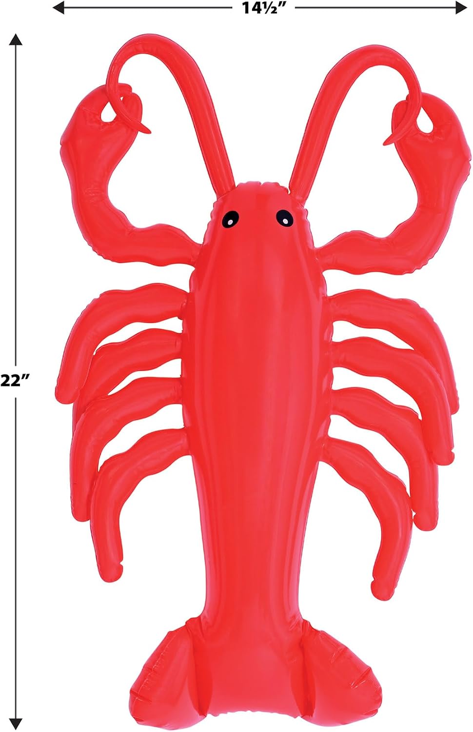 Cangrejo inflable rojo para hervidores Mardi Gras
