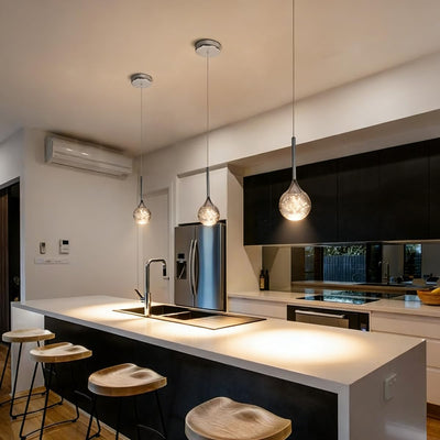 Lámpara colgante cristal burbujas regulable led 3000k