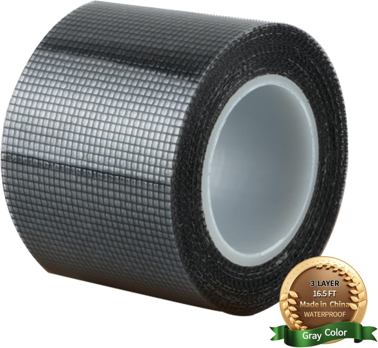 Kit reparación ventana 16.5ft cinta adhesiva fibra vidrio gris
