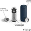 Vaso térmico acero inox con infusor 16oz azul piedra