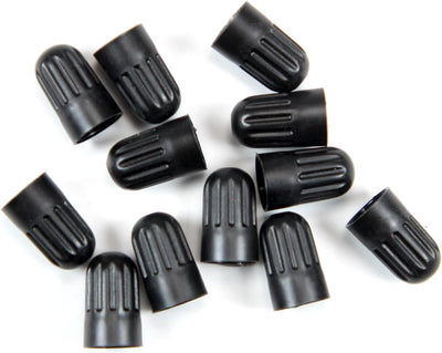 30 Tapas Válvula Neumático Plástico Negro TR20008