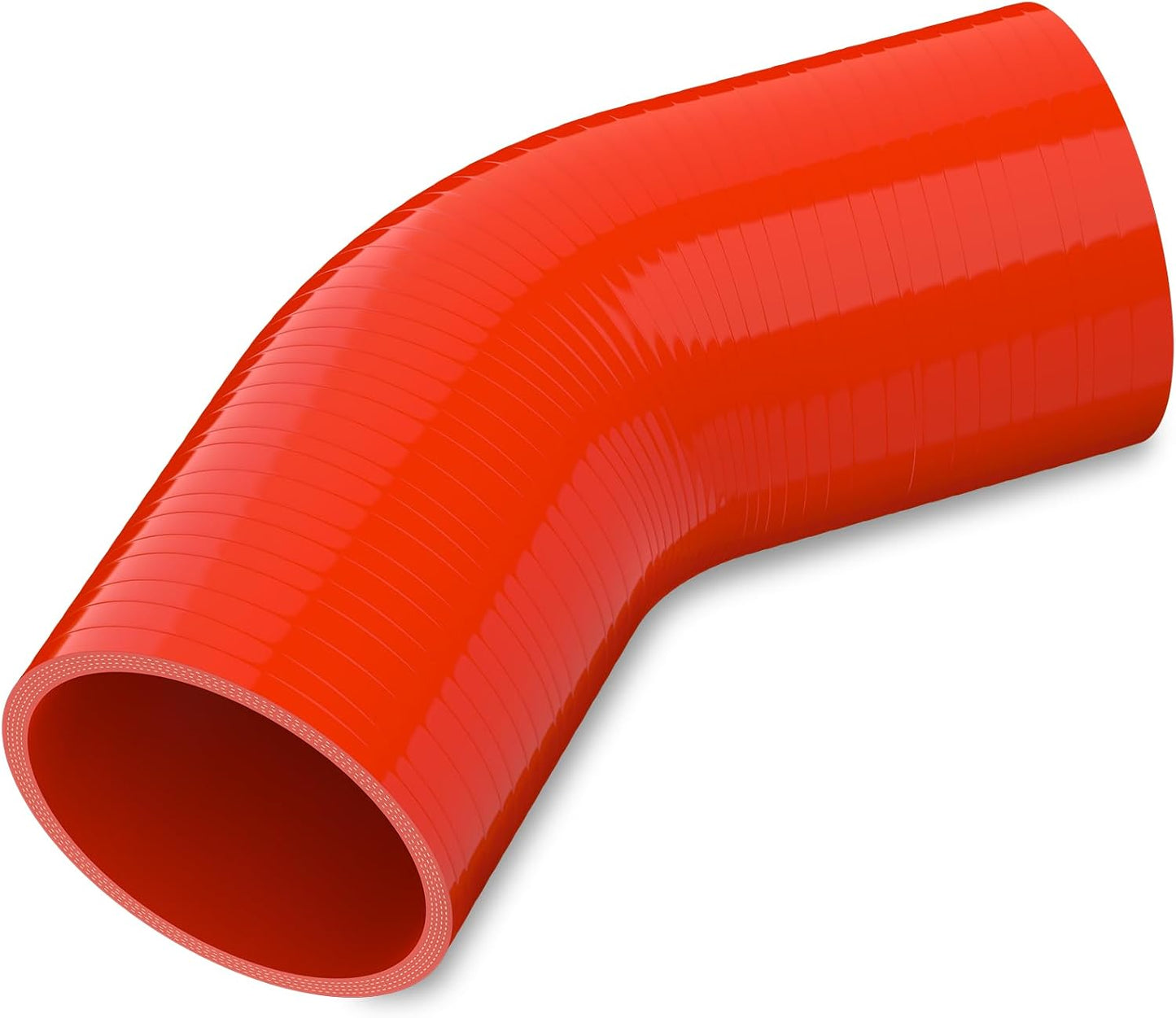 Acoplador codo silicona 45 grados 3pulg para admisión vehicular