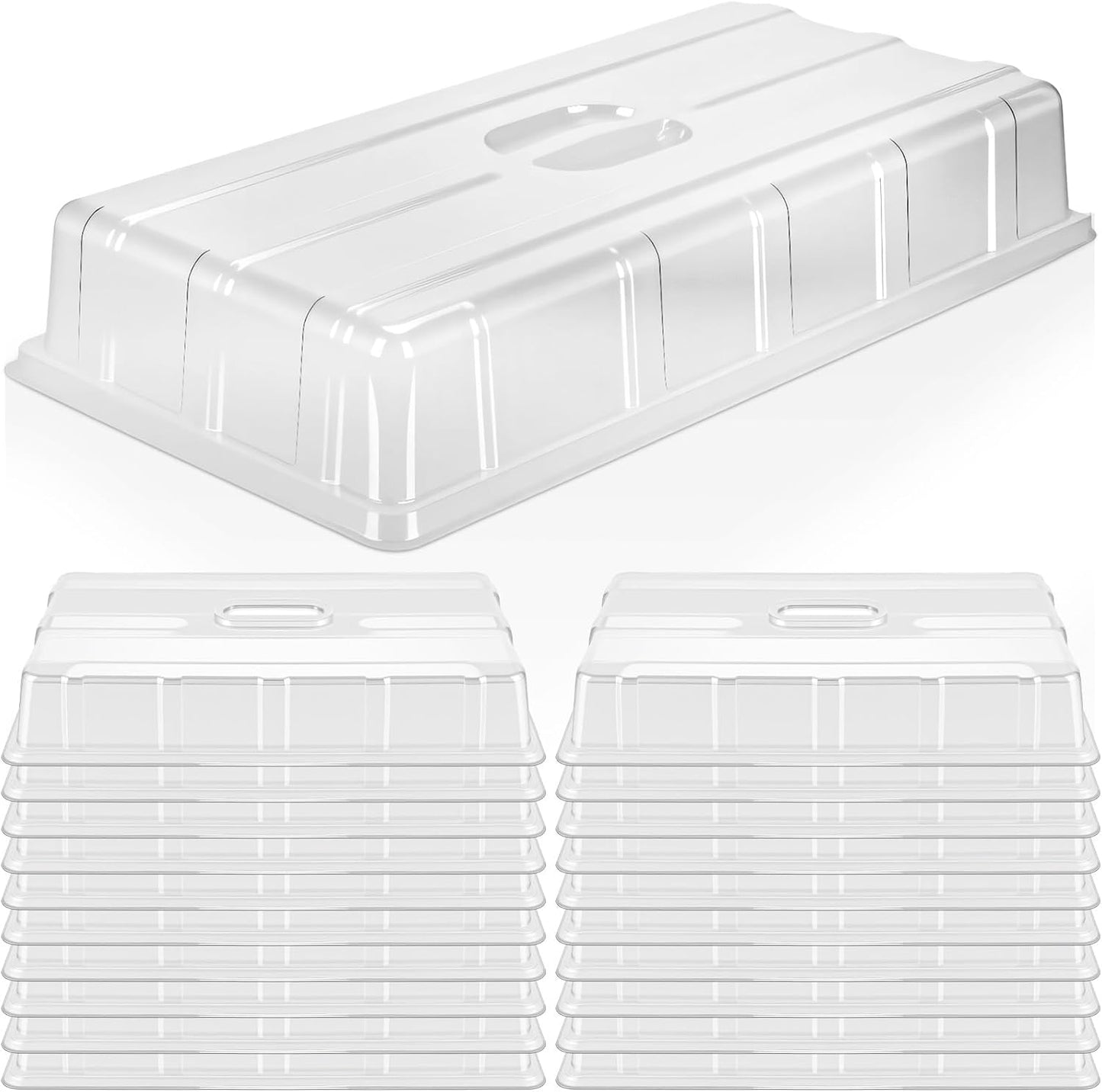 Cúpula humedad plástico transparente 3.6pulg para plantas