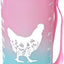 Botella agua pollo floral 32oz sin BPA con popote y correa