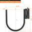 4 Ganchos E-Track Alta Resistencia Negro para Remolque
