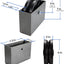 Rueda V 6x2" hierro fundido 2000lb puerta deslizante