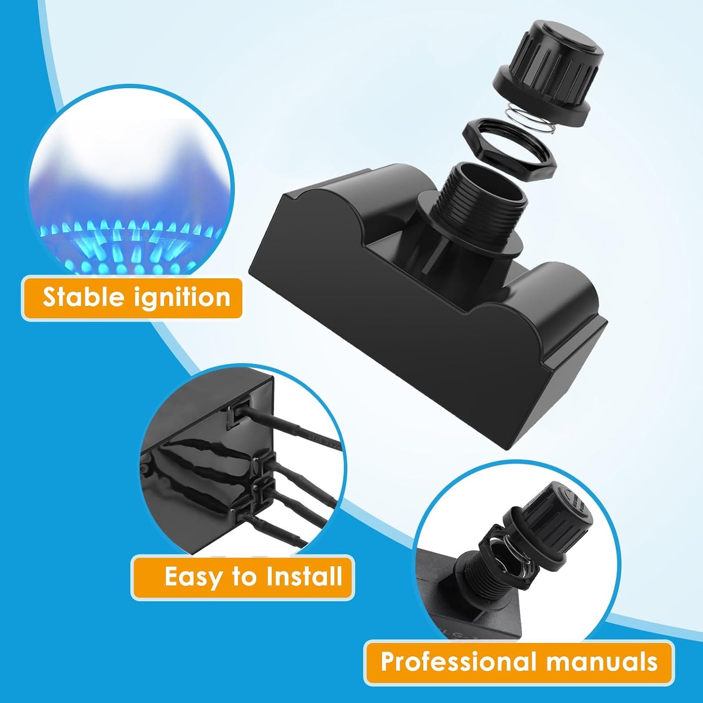 Encendedores parrilla Charbroil Surefire 5 salidas con botones