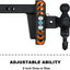 Enganche remolque ajustable 3 bolas grillete 2pulg