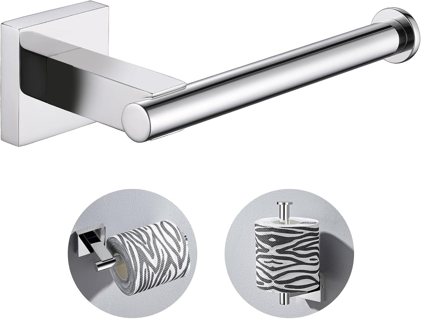 Soporte papel higiénico acero inox SUS304 cromado