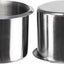 2 Pzas Inserto portavasos acero inox 3.1" plateado