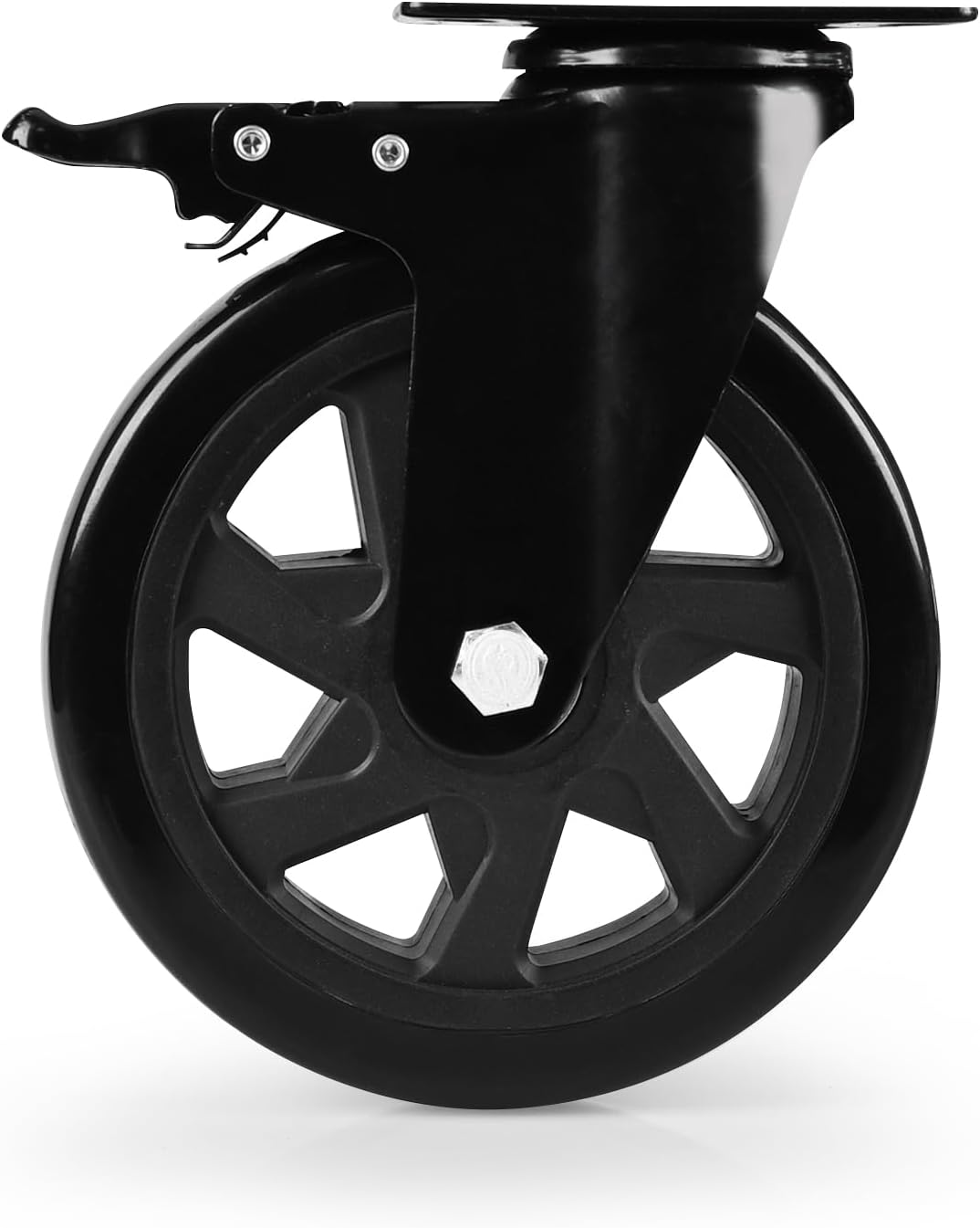 Rueda Giratoria 6pulg Bloqueo para Carrito Muebles