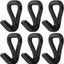 6 Pzas Correas Amarre J 2204lb para Remolques Negro