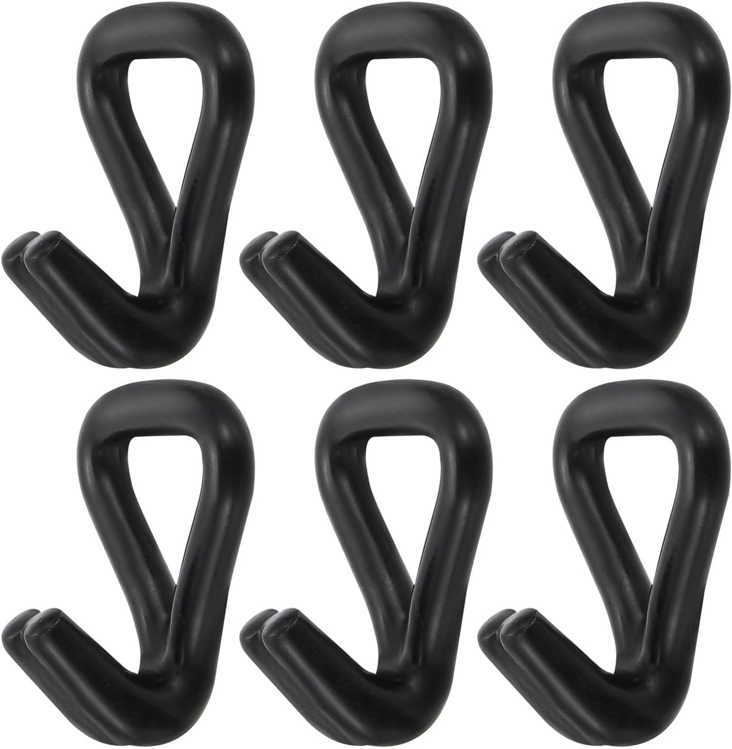 6 Pzas Correas Amarre J 2204lb para Remolques Negro