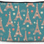 Bolsa organizadora maquillaje Eiffel azul y verde
