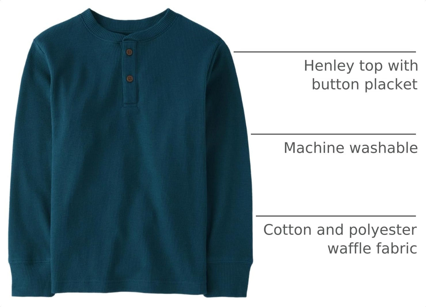 Camisa Henley manga larga térmica niño
