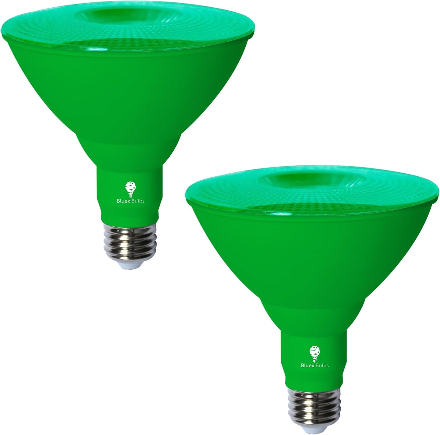 2 Luces Inundación Led E26 Verde 18W Regulables Decoración