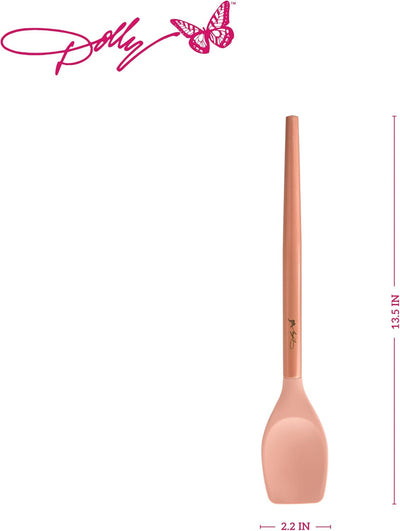 Espátula silicona resistente calor mango acero inox 12.5pulg